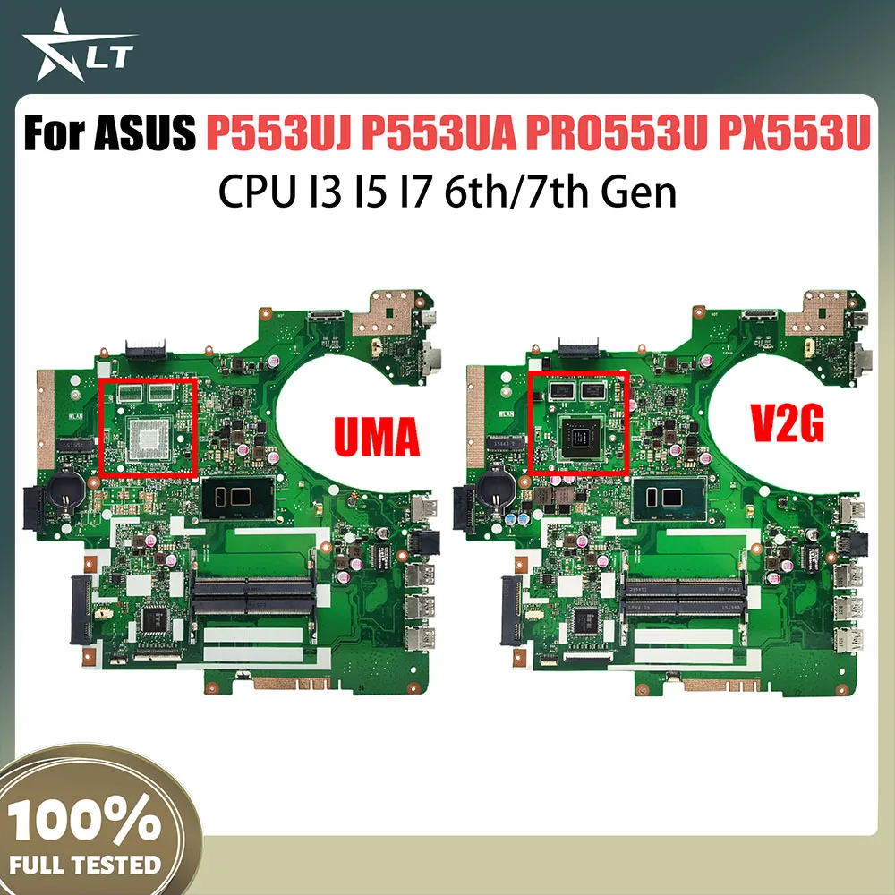 

P553UJ Mainboard For ASUS P553UA PRO553U PX553U P2540UQ P2540U P2540UV P2540UB P2540UA Laptop Motherboard I3 I5 I7 6th 7th Gen