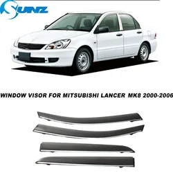 Window Visor For Mitsubishi Lancer 2000 2001 2002 2003 2004 2005 2006 Rainproof Wind Deflector Windshield Guard Awning Shelters