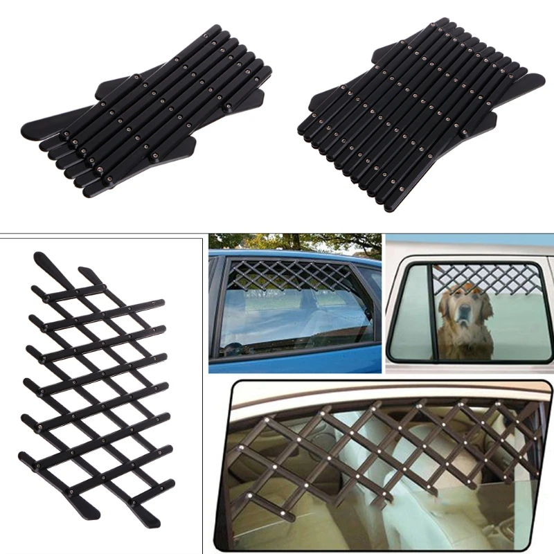 

Pet Dog Car Window Ventilation Safe Guard Mesh Vent Protective Fence Outdoor New
