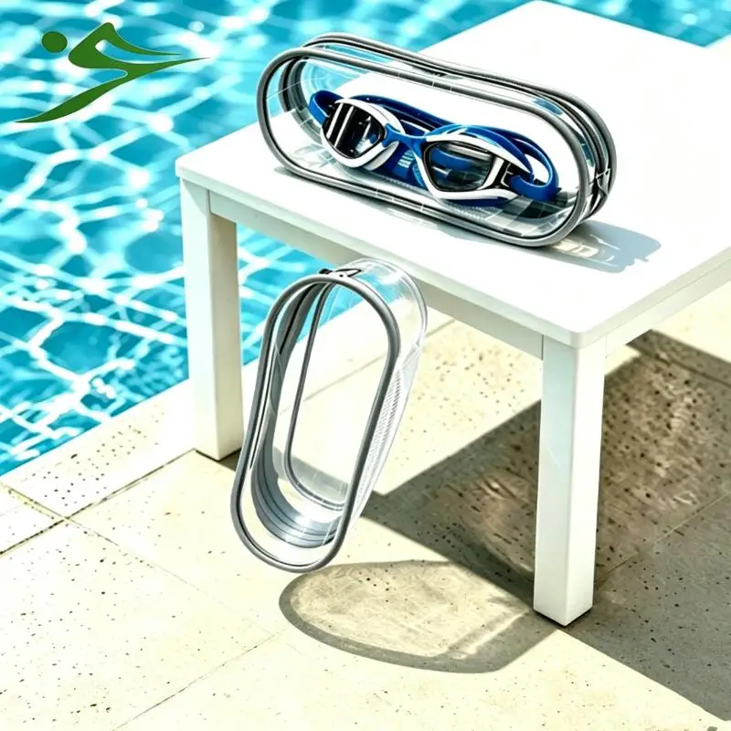 Anti Fog Swimming Goggles Storage Bag Waterproof Eye Wear Accessories Reading Eyewear Case Protective Cover Swimming Equipment