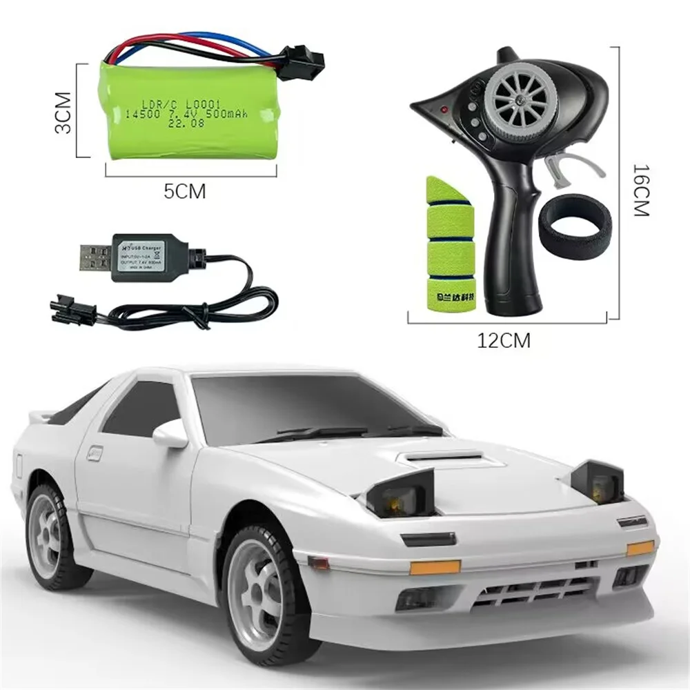 LDRC 1802 RTR 1/18 2.4G 4WD RC Car FC Racing Drift Gyro On-Road Full Proportional Vehicles Models Toys