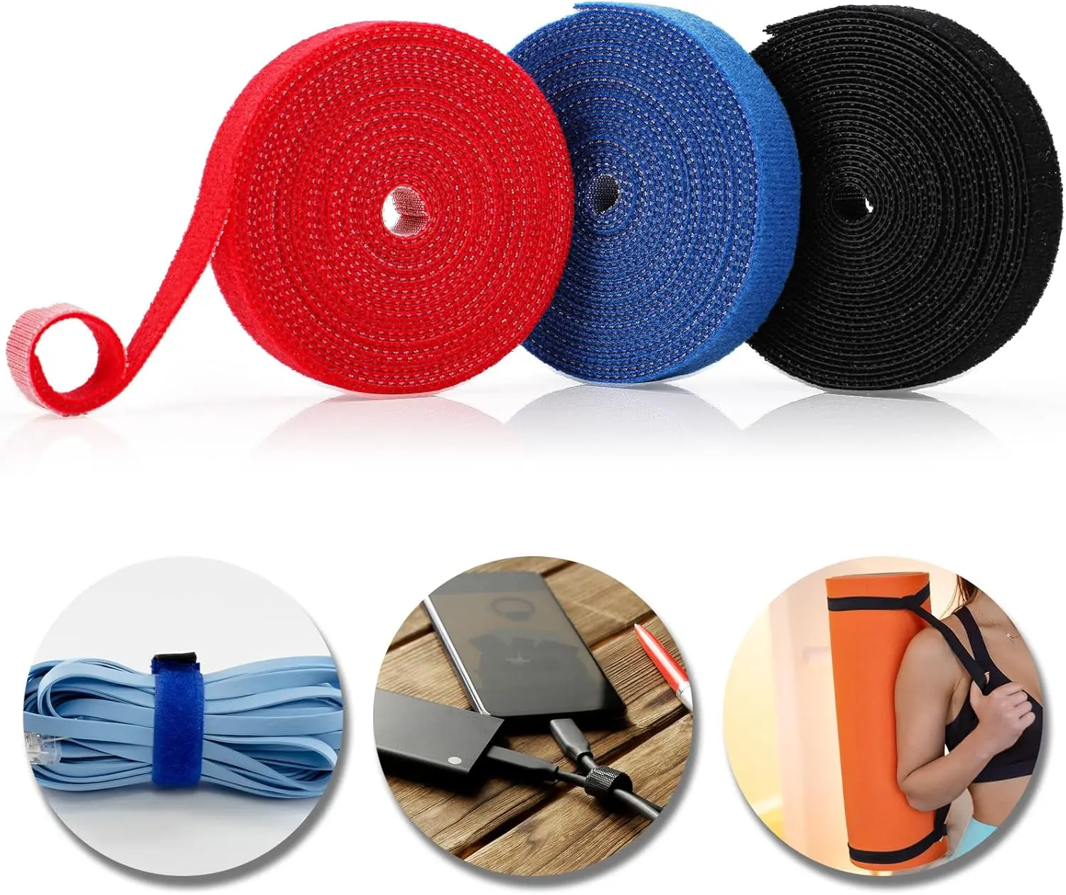 

Cable Organizer USB Cable Loop Tape Management Protector Winder Cord Organizer For iPhone Mouse Earphone Wire Ties Organizador