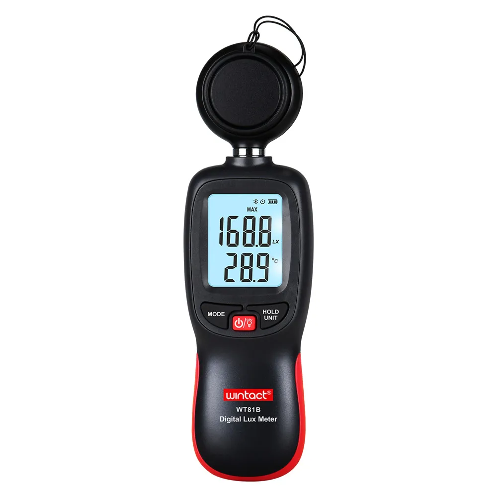 5 pz WT81B WINTACT Digital Lux Meter misuratore di luce test ambientali tipo palmare illuminometro fotometro rilevatore di misurazione