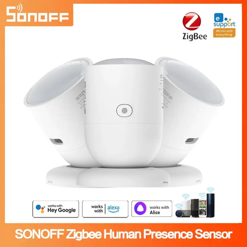 SONOFF Zigbee Human Presence Sensor SNZB-06P Microwave Radar Presence Detection Light Sensing Works With Alexa For Smart Home