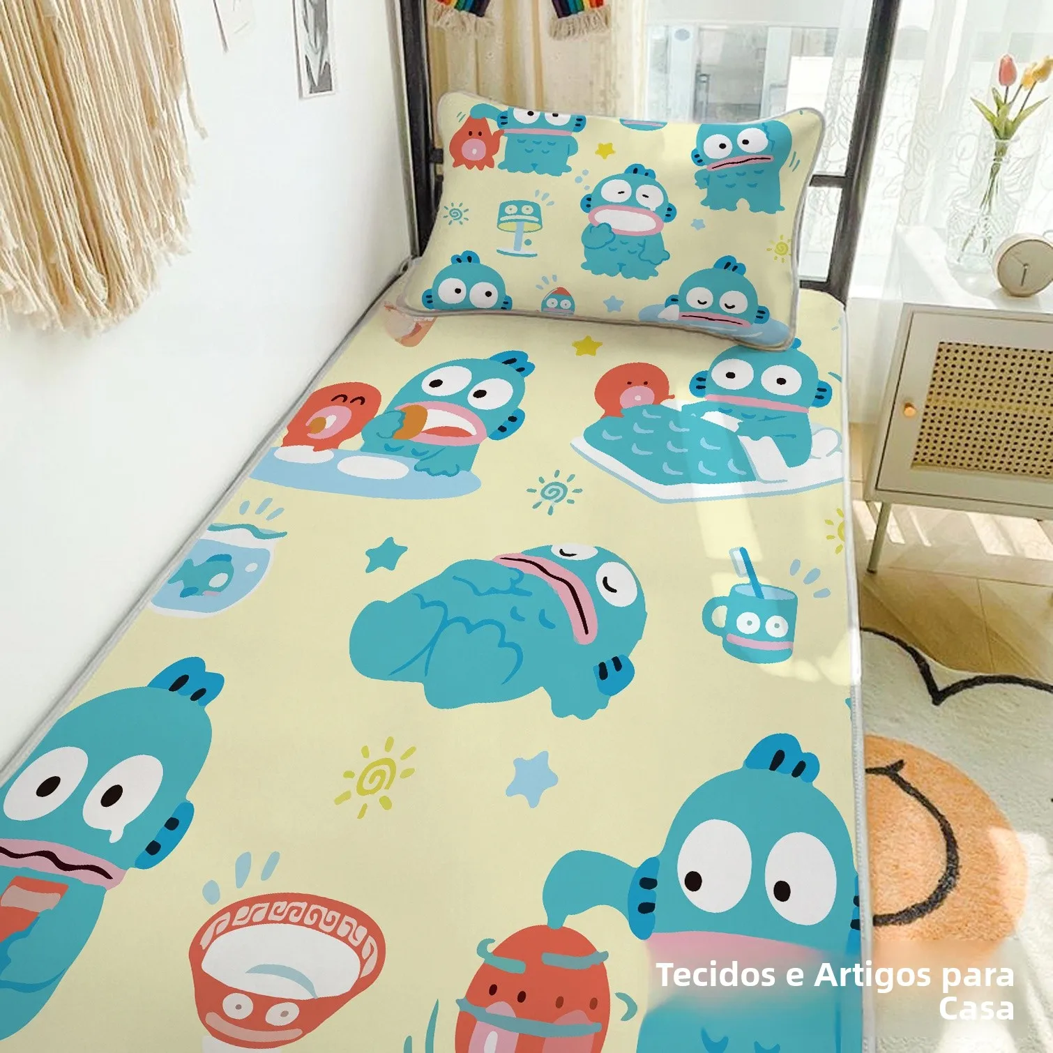 tappetino-rinfrescante-in-seta-ghiacciata-traspirante-set-da-tre-pezzi-stampa-pesce-pagliaccio-morbido-e-lavabile-per-dormitorio-studentesco-tappetino-estivo-per-aria-condizionata