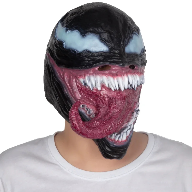 Marvel Venom Mask Movie Peripherals Superhero Cosplay Headgear Halloween Decorative Accessories Children\'s Toys Gifts