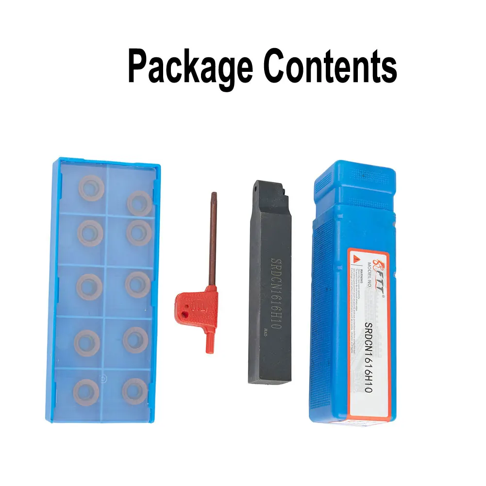 SRDPN 1616H10 CNC for lathe Turning Tool Holder with RPMT10T3MOE JS LF6018 Carbide Inserts for Finishing and for semi Finishing