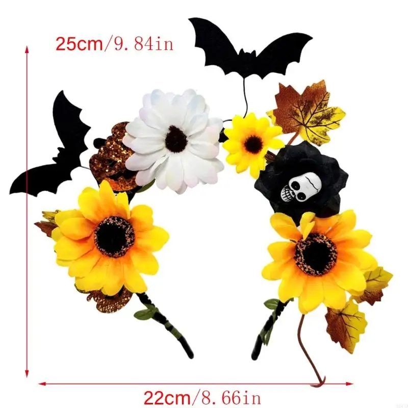 M6CD Halloween Nhện Bát Mũ Mũ Trùm Đầu Thiết Kế Đàn Hồi Vũ Hội Lễ Hội Phụ Kiện Trang Phục