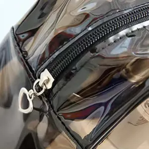 Transparentes PVC -Make -up -Fall, Mehrzweckhygiene -Stipendium, tragbarer Kosmetikorganisator, transparentes Speicherstipendium 8 Hauptverkaufsbox Badezimmer PVC - №1