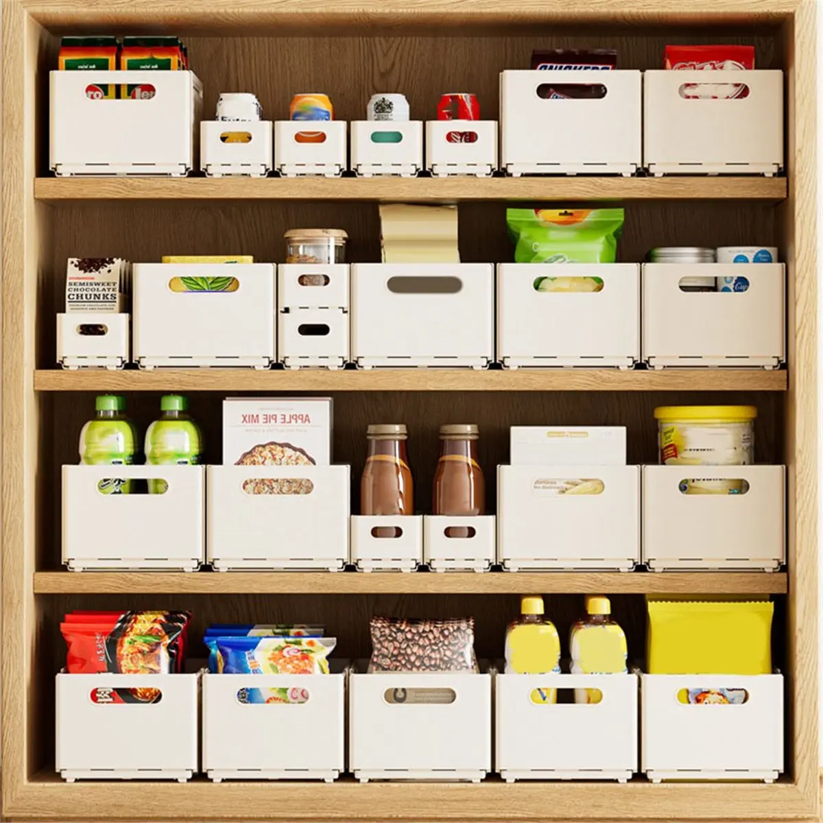 Big Discount 1pc-Adjustable Wardrobe Socks Underwear Storage Box Storage Box Retractable Kitchen Cabinet Storage Box Drawer S