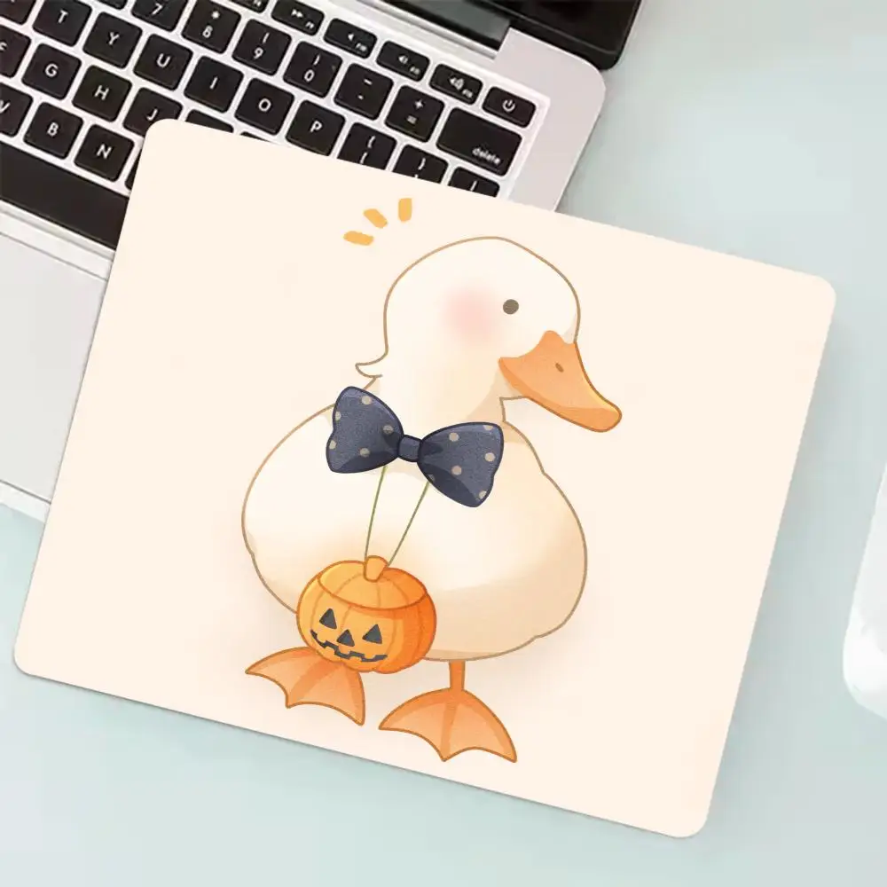 Kawaii Duck Meme Mouse Pad 40X45cm Large Square Computer Office Game Table Mats Rubber Anti-slip Mousepads Small Decor Desk Pads