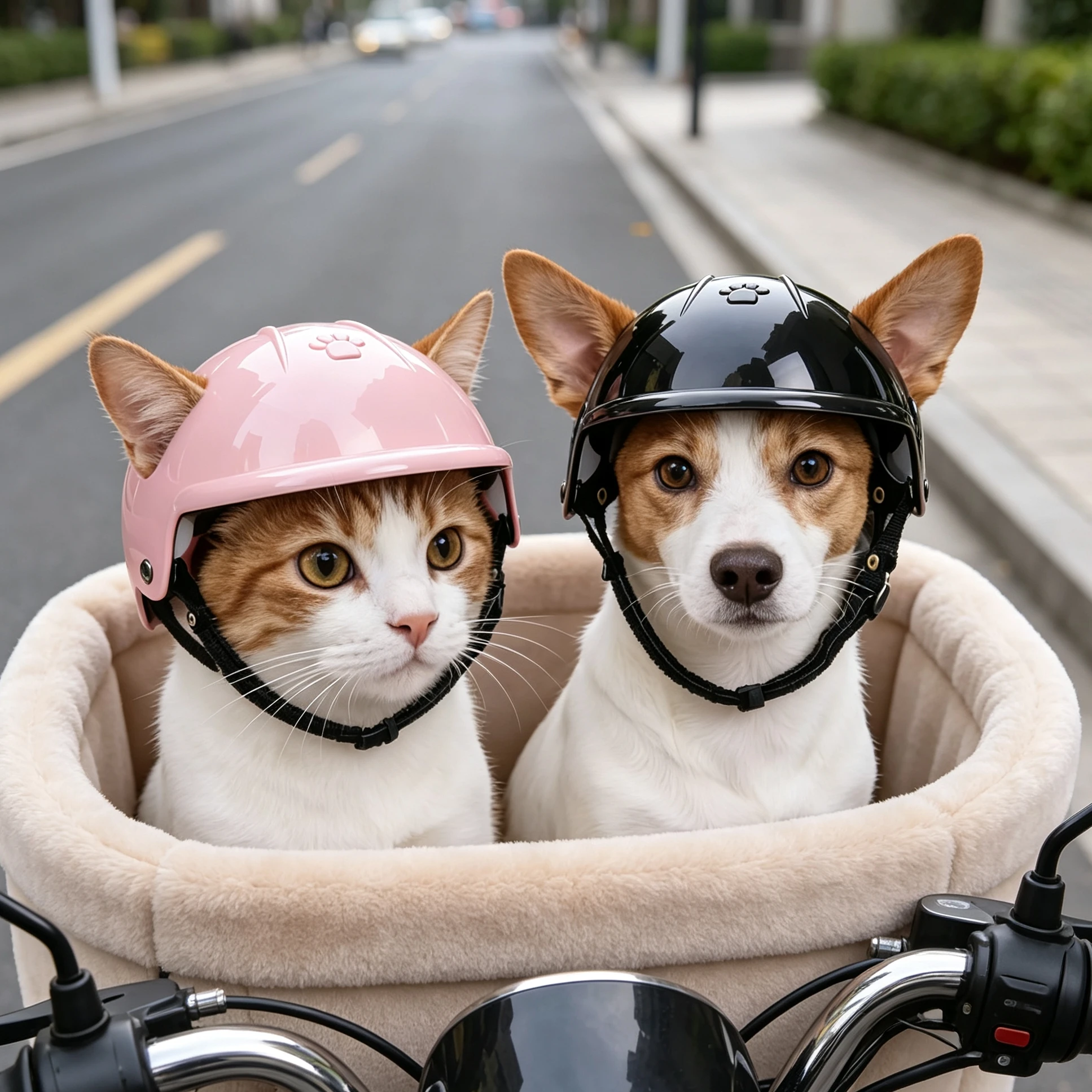 Motorcycle Gear Dogs - Pink Pet Helmet for Dogs Cats