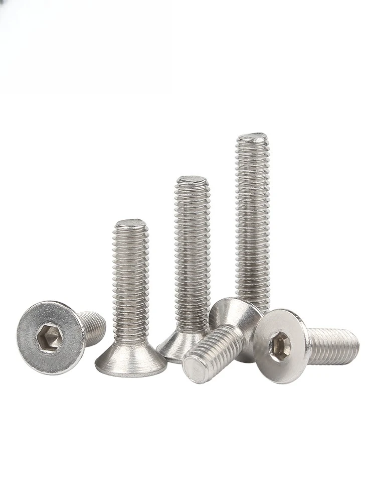 

M3 Countersunk Screw Kit (260pcs) - 304 Stainless Steel, DIN7991 Flat Head Hex Socket Bolts for Electronics