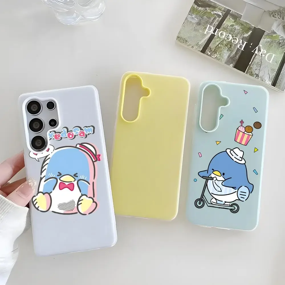 TuxedoSam Phone Case Clear TPU Case For Samsung S22-S26, 2-in-1 Detachable Card Holder