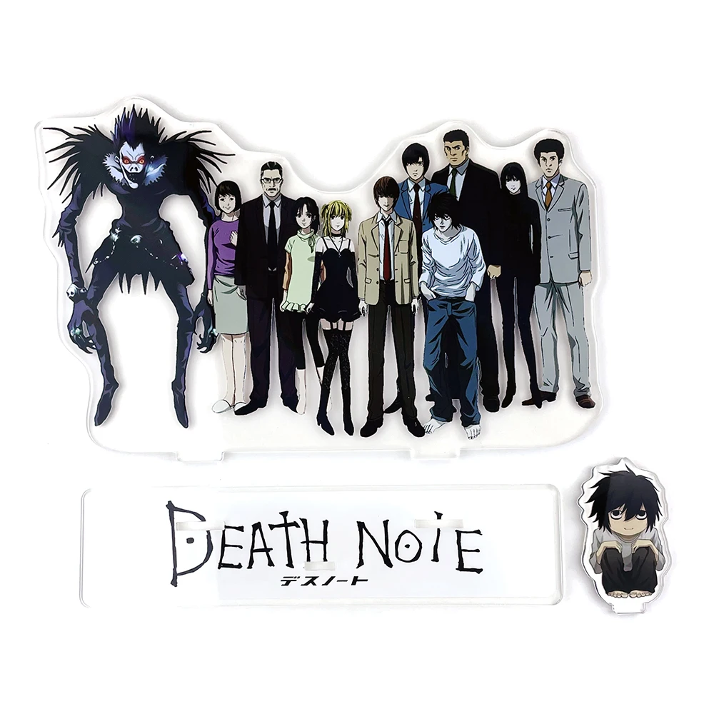 

BIG SIZE Lawliet L Yagami Light Ryuk Amane Misa River Nate Keehl Mihael acrylic standee figurines desk decoration cake topper