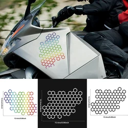 Honeycomb Open Style Motorcycle Stickers for Auto Window Body Cool Modified Tail Lights Stickers Racing Helmet Vinyl Decals
