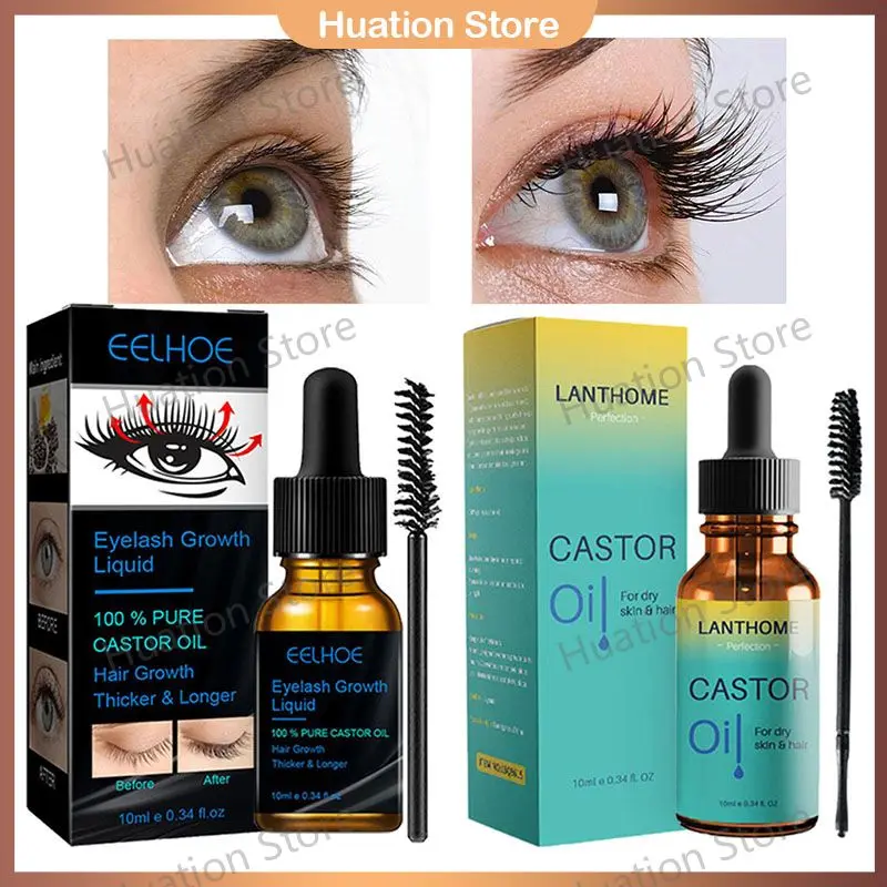 Olio di ricino Mascara naturale spesso lungo arricciatura idratante non facile da sbavare cura delle ciglia estrazione liquida ciglia