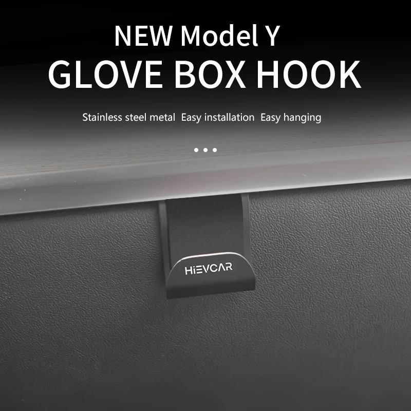 Front Trunk Hook Glove Box Hook For Tesla Model Y Cargo Grocery Shopping Bag Holder Umbrella Hanger Storage Car Interior 2023