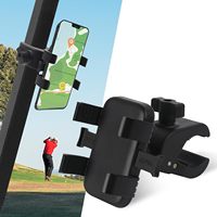 Universal Golf Cart Phone Holder Mount Compatible with EZGO/Club Car/Yamaha For iPhone/Galaxy/HuaWei Quick Release/360° Rotatabl
