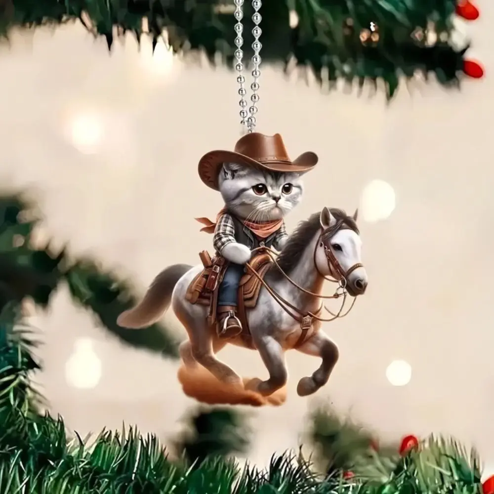 Fashion Dog Cat Key Chain Bag Pendant Cartoon Animal Acrylic Pendant Toys Key Decoration Car Decoration Car Interior
