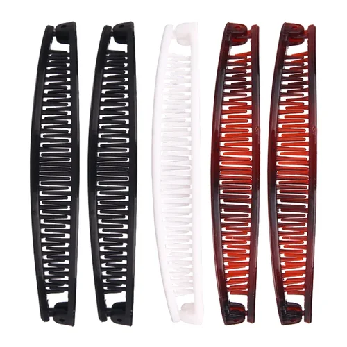 Clip de plátano de Color sólido para mujer, Clip de peinado, pasadores de garra, horquillas, accesorios para el cabello para niñas, pinza para el cabello para coleta