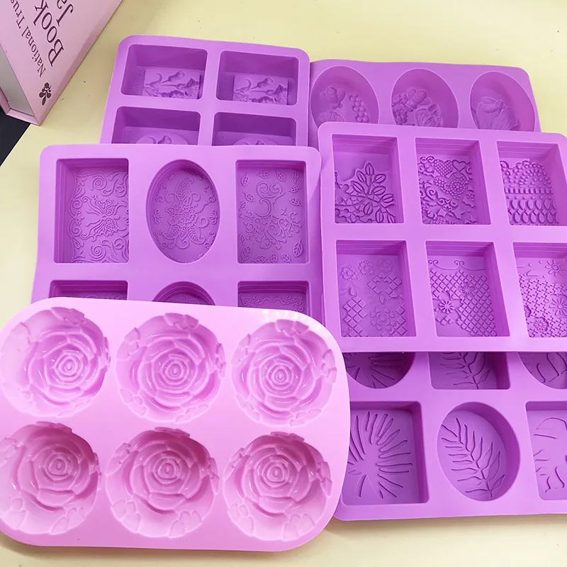 kinds Flower Silicone Molds Different Flower-shaped Baking Molds Suitable for Soap and Candle Making Cake Chocolate mould