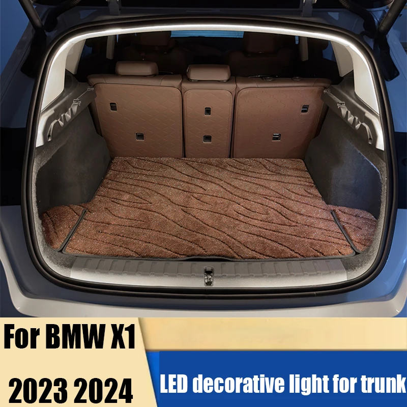 For BMW X1 U11 U12 2023 2024 rear trunk LED decorative light improves brightness modifies car interior decoration accessories