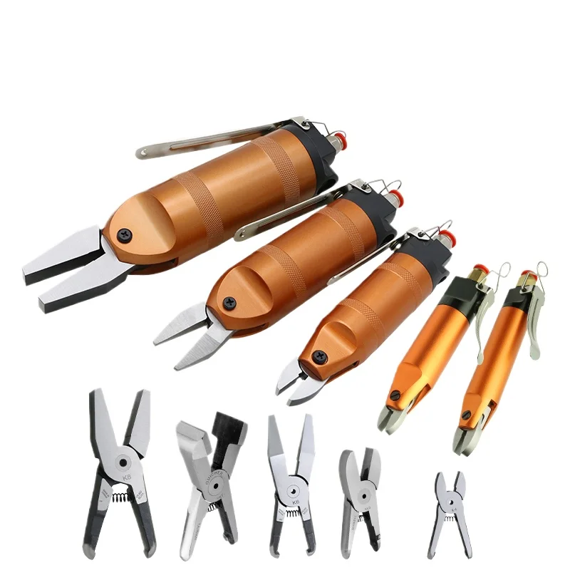 Pneumatic Vise Cold Pressing Pliers K8/Y8 K6 K4 Y20 Flat Mouth with Teeth Pneumatic Clamp Clamping Pliers