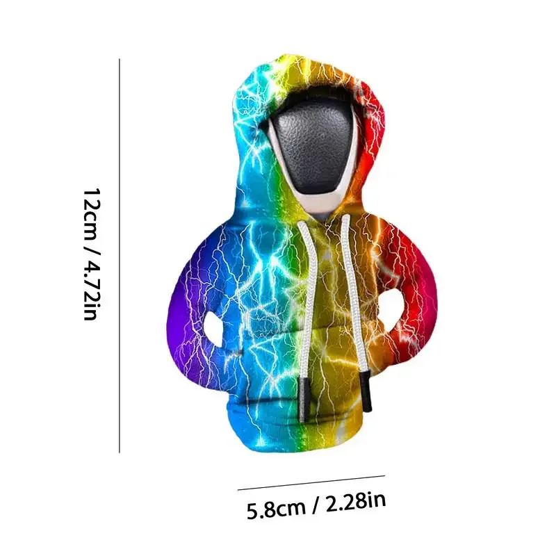 Gear Shift Hoodie Car Shift Knob Cover Hooded Sweatshirt Shifter Knob Hoodie Cute Car Accessories Auto Interior Decoration