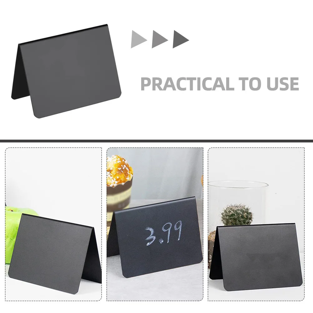 15Pcs Birthday Party Chalkboard Signs Writing Memo Board Signs Desktop Message Sided Erasable Price Tag Mini Writing Board