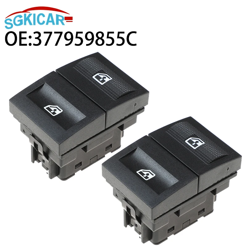 377959855 Interruptor único da janela elétrica C para VW Parati Gol Saveiro 2004 2005 2006 2007-2010 377959855 B 377959855 D