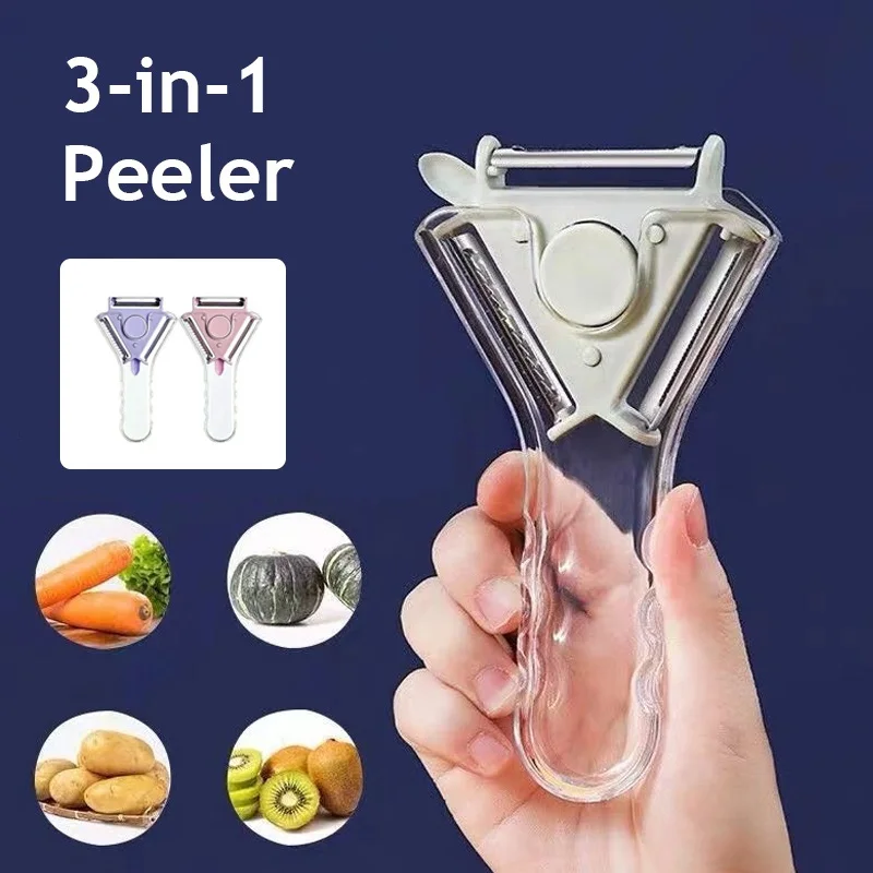 WXCOO Stainless Steel Peeler Household Vegetable and Fruit Peeler with PP Handle Kitchen Utensils Potato and Fruit Knife