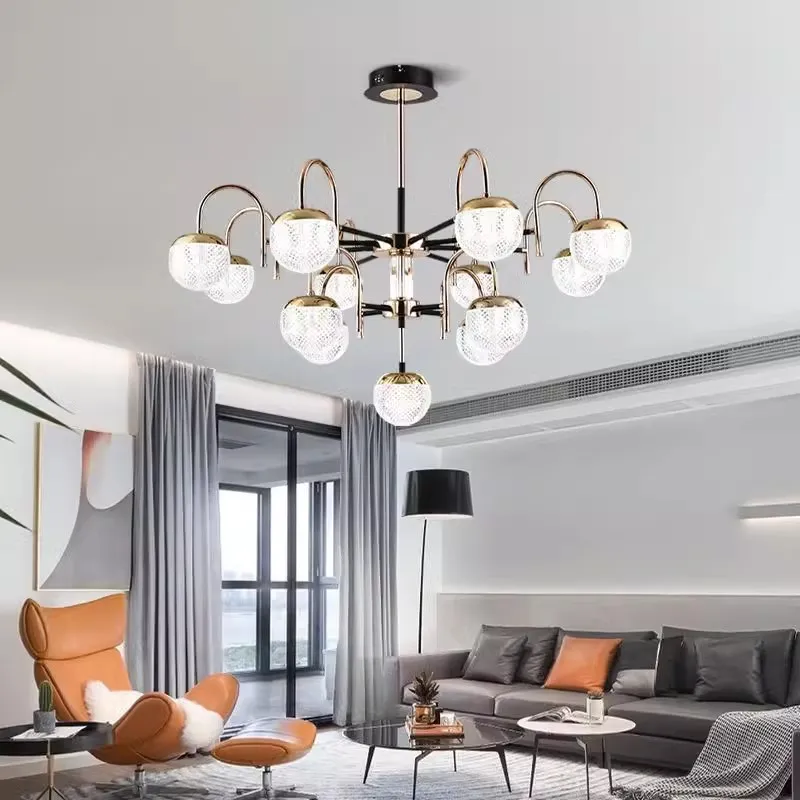 

Scandinavian ceiling chandelier LED lights, living room chandelier bedroom ceiling light restaurant chandelier hotel indoor lamp