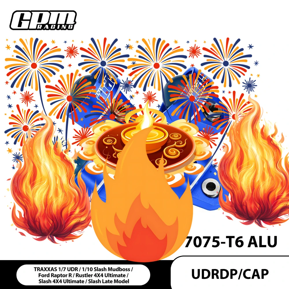 GPM 7075 Alloy Shock Caps For TRAXXAS 1/7 UDR Slash Mudboss Ford Raptor R Rustler 1/10