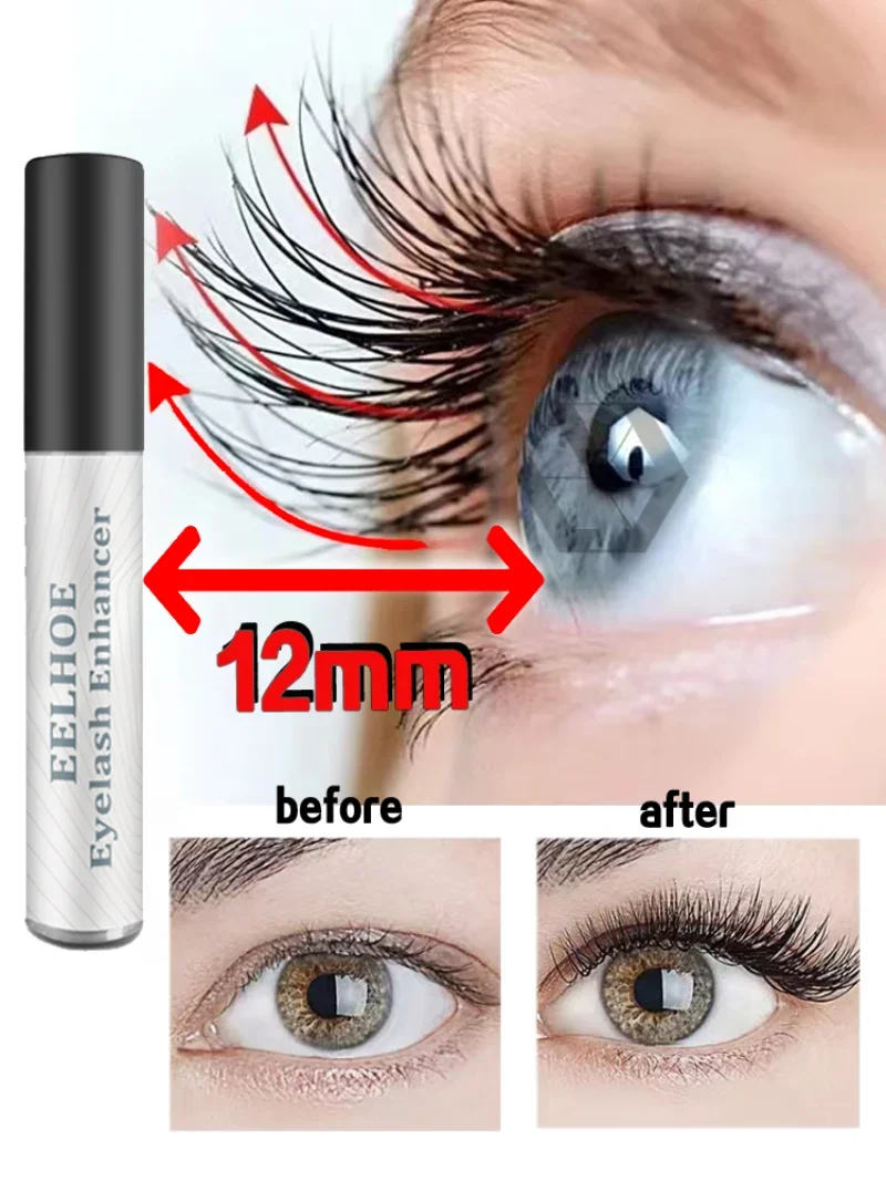Serum do szybkiego wzrostu rzęs Wzmacnianie brwi Podnoszenie rzęs Wydłużanie grubszych rzęs Hebanowe kręcone brwi 3ml