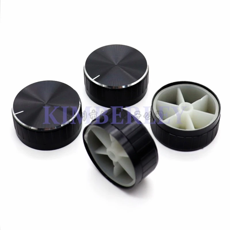 3 Piece High Quality Black Aluminum Alloy Knob Cap 40*18MM Potentiometer Knob Cap Code Switch Adjustment Cap Handle