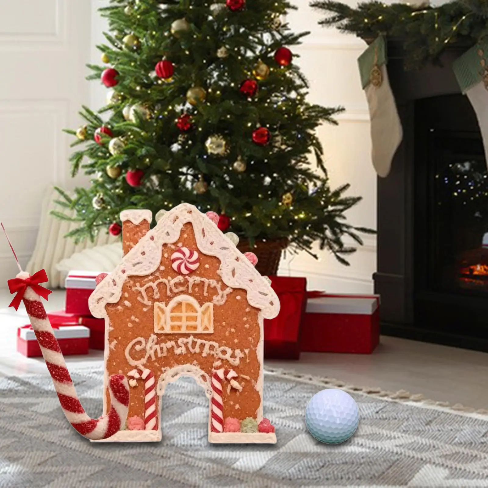 

Игровой набор для гольфа с пряниками, рождественская игра, рождественская развлекательная деятельность, мини-гольф для фестиваля, детей, мальчиков и девочек