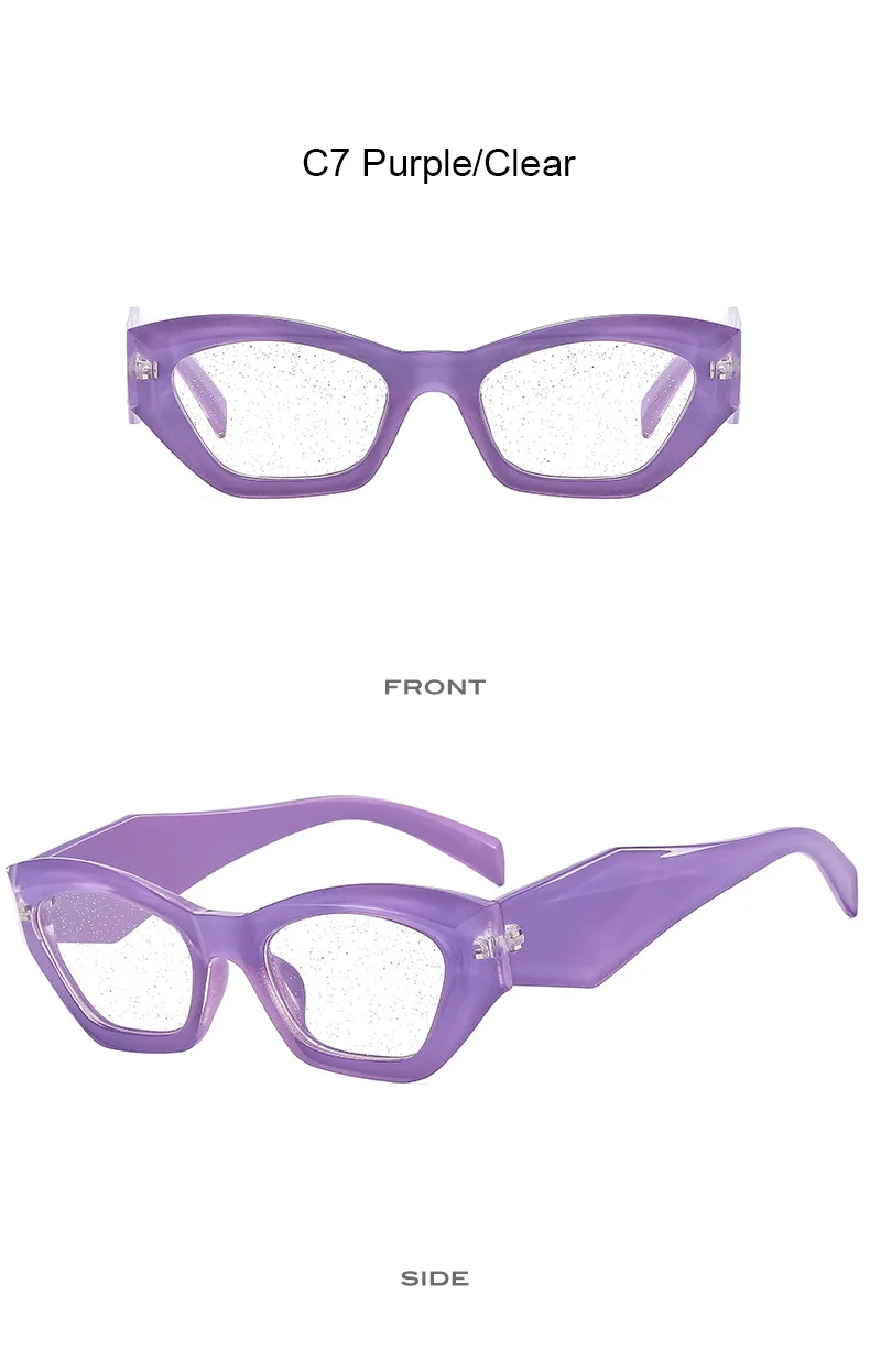 Kleine Punk Quadrat Sonnenbrille Neue Frauen Männer Trends Bunte Sonnenbrille Weibliche Marke Designer UV400 Shades Persönlichkeit Brillen – Detail 11