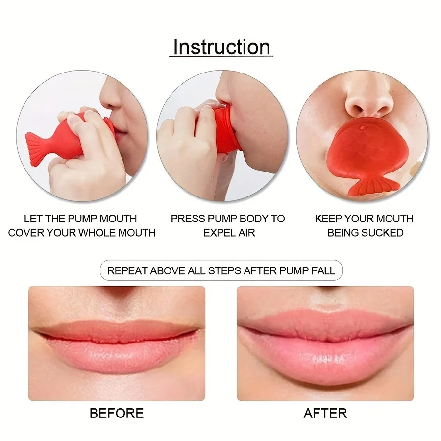 Lip Plumping Tool - Zachte siliconen natuurlijke lipverbeteringstool, gezichtsoefeningen voor vollere, vollere, glamoureuze lippen