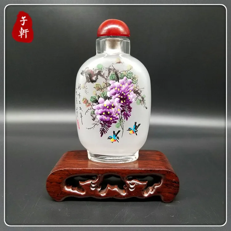 

Hand drawn bottle snuff bottle, Hengshui handicraft, China, as a gift for leaders and colleagues going abroad