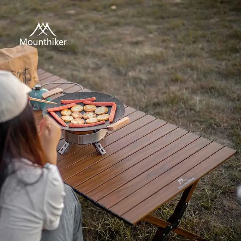 

Outdoor aluminum Chicken rolls table waterproof sunscreen portable folding table picnic table Glenn Chicken rolls table