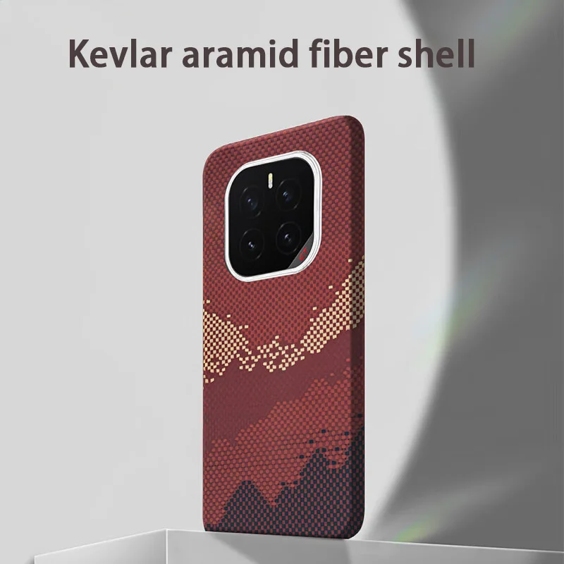 

For Honor GTPro Phone Case - Kevlar Aramid Fiber Carbon Fiber Hard Shell Ultra-Thin Lightweight Magnetic Attachment Protector