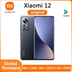 Xiaomi 12 5Gสมาร์ทโฟนGlobal Version Qualcomm Snapdragon 8 Gen1 6.28 นิ้ว 50MP 32MP 2340x1080 Android 67Wusedโทรศัพท์