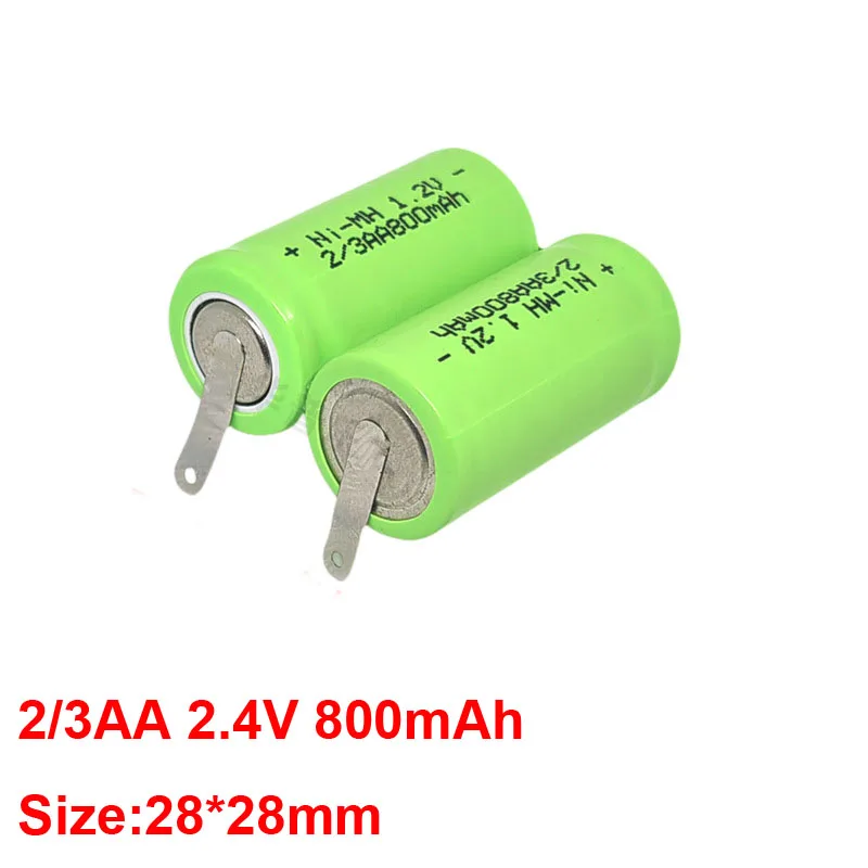 2.4V 800mAh Ni-MH 2/3AA bateria do FS315 FS858 FS852 356 359 elektryczny trymer golarka