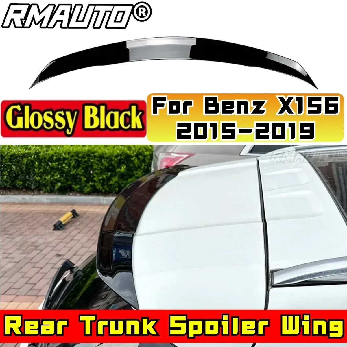 Car Rear Trunk Spoiler Body Kit Car Rear Wing For Mercedes Benz GLA Class X156 GLA200 GLA220 GLA250 2015-2019 Car Accessories