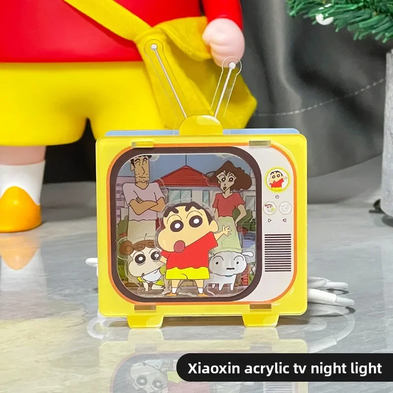 Crayon Shin chan Diy Anime Figuren Cartoon Acryl TV Nachtlampje Leuke Slaapkamer Slaapzaal Licht Ornamenten Jongen Meisje Kinderen Gift