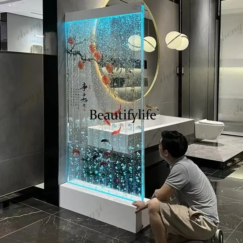 F4567 new printing water curtain wall screen partition bubble wall entrance decorative background wall can be customized