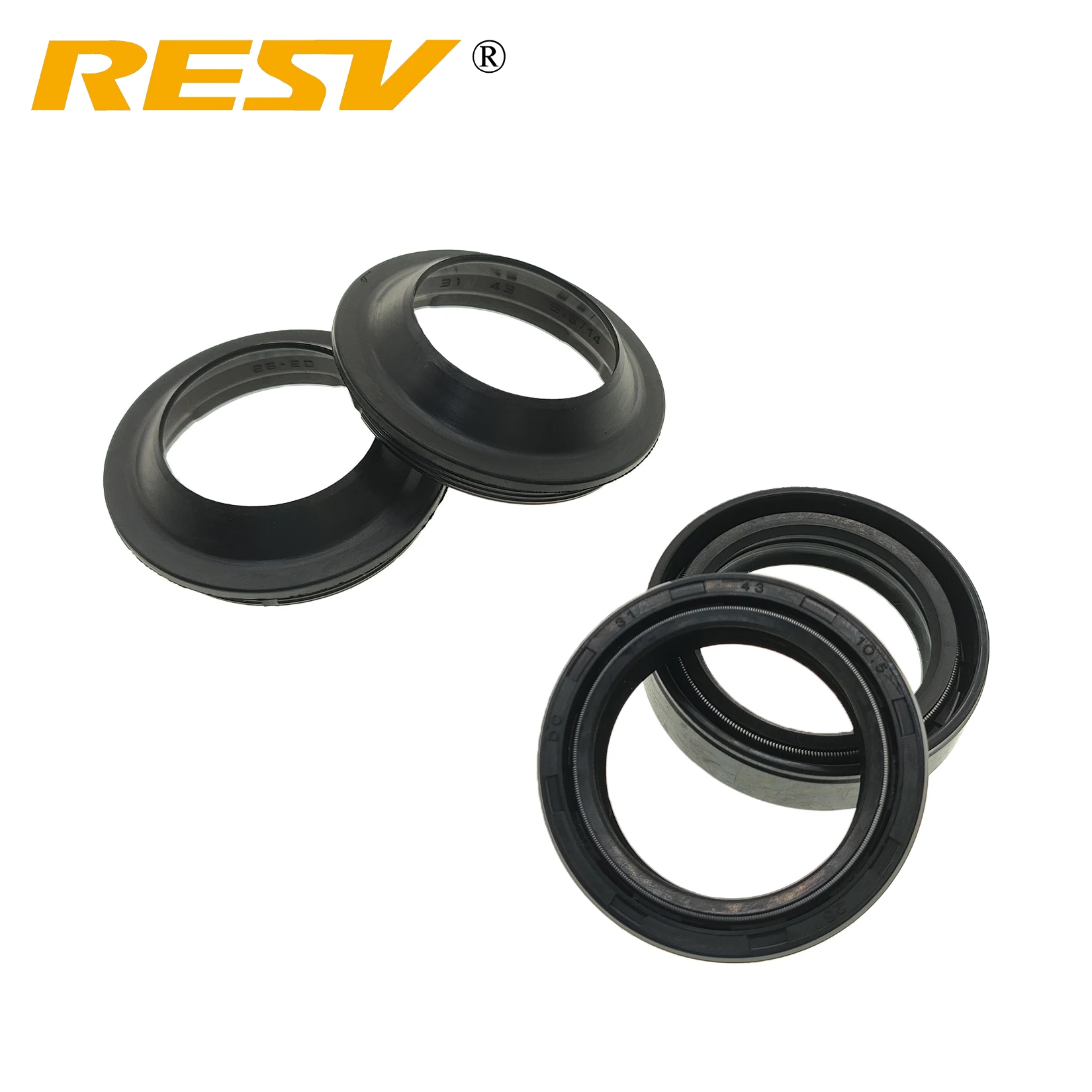 RESV 31x43x10.5 for Yamaha YBR TTR RD Factor Fazer 125 150 Kawasaki GPZ305 KX80 Suzuki GSX-R125 Front Fork Dust Cover Oil Seal