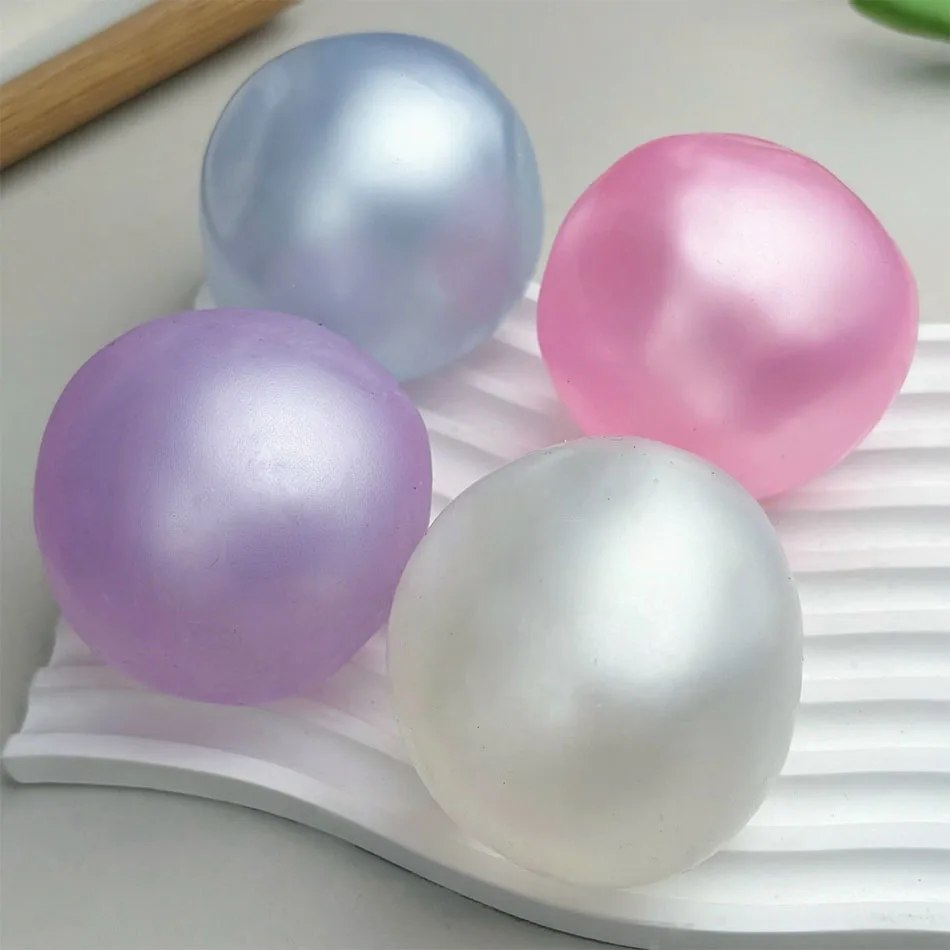 4 Styles Available Moldable Squishy Pearl Coconut Oil Squeeze Toy Moldable Stress Ball Squishy Toy Slow Rising Sensory Toy