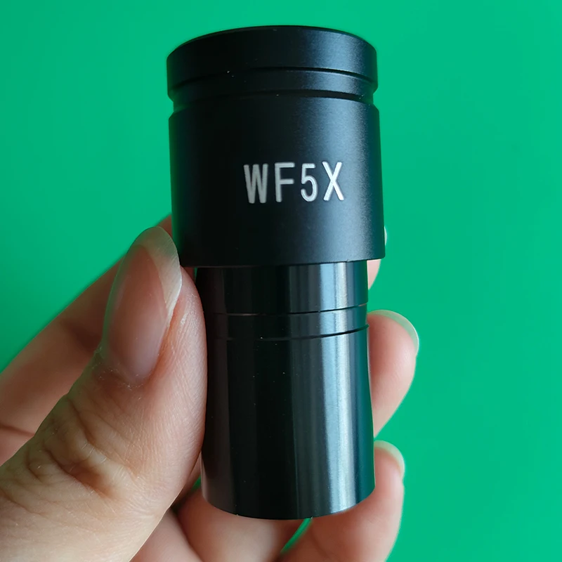 WF5X مجهر زاوية واسعة العدسة عدسة بصرية تصاعد حجم 23.2 مللي متر للمجهر البيولوجي 1 قطعة أو 2 قطعة